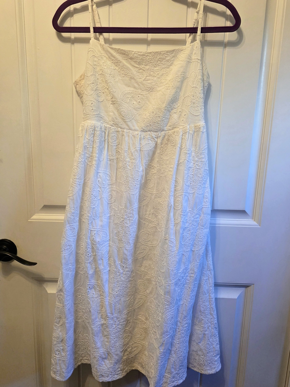 Nanette Lepore White Lace Midi Dress